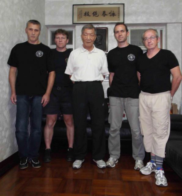 Maître Ip Chin chez lui à Hong Kong en Novembre 2012